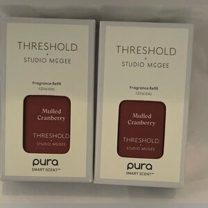 2 PURA SMART SCENT THRESHOLD Fragrance Refill Mulled Cranberry Studio McGee NEW
